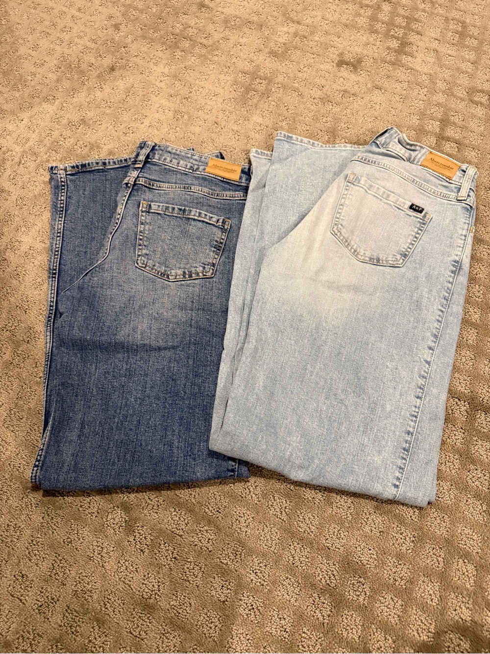 abercrombie kids Dark Blue and Light Blue Denim Jeans